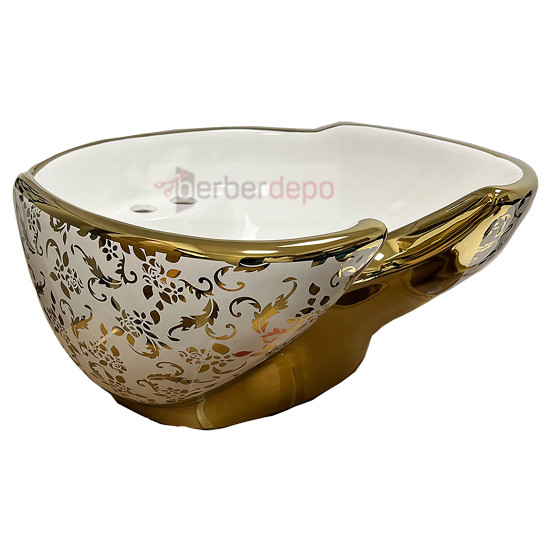 Seramik Başlık 013 Altın Desenli