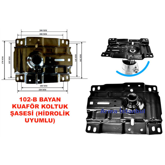 Bayan Kuaför Koltuğu Hidrolik Pompa Şasesi