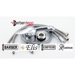 Çiftli Kuaför Bataryası Krom Duş Başlıklı KUĞU