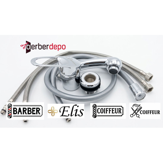 Çiftli Kuaför Bataryası Krom Duş Başlıklı