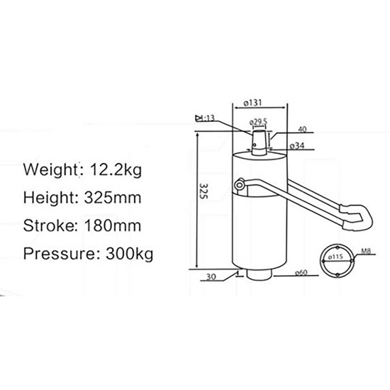 Kuaför Koltuğu Hidrolik Pompası Ağır Tip